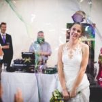 matrimonio con bolle di sapone